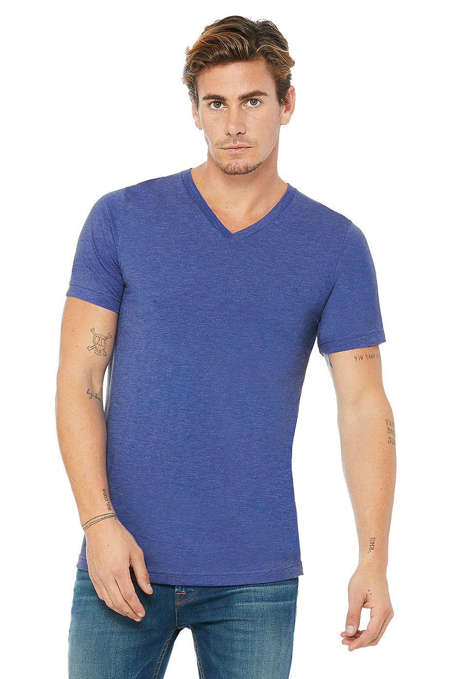 BELLA 3005 UNISEX JERSEY SHORT SLEEVE V-NECK TEE (XS - XL) - Image 11