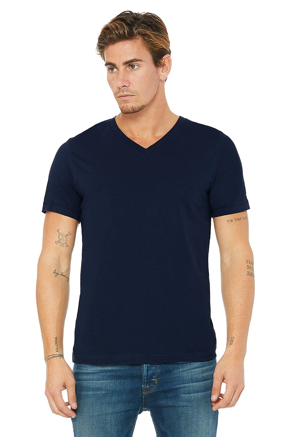 BELLA 3005 UNISEX JERSEY SHORT SLEEVE V-NECK TEE (XS - XL) - Image 13