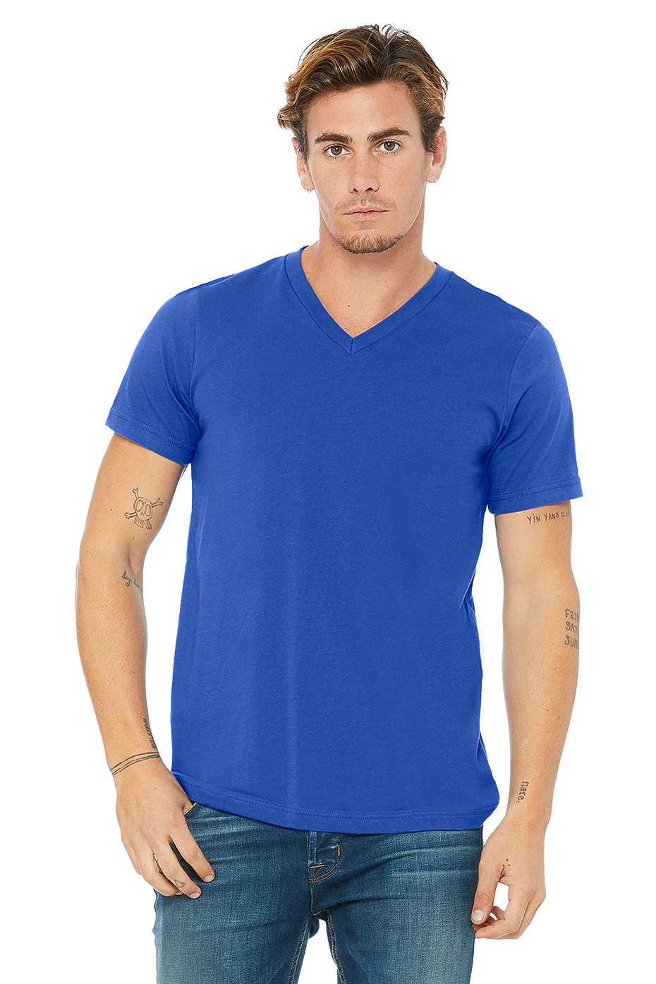 BELLA 3005 UNISEX JERSEY SHORT SLEEVE V-NECK TEE (XS - XL) - Image 16