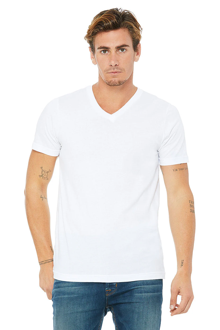 BELLA 3005 UNISEX JERSEY SHORT SLEEVE V-NECK TEE (XS - XL) - Image 18