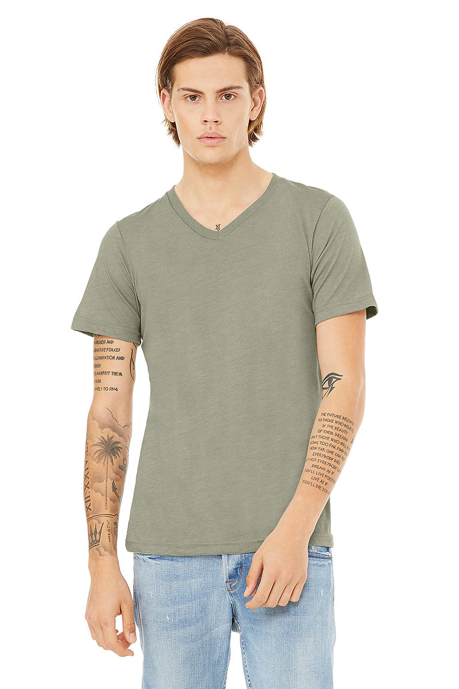 BELLA  3005 UNISEX JERSEY SHORT SLEEVE V-NECK TEE (2XL - 3XL) - Image 11