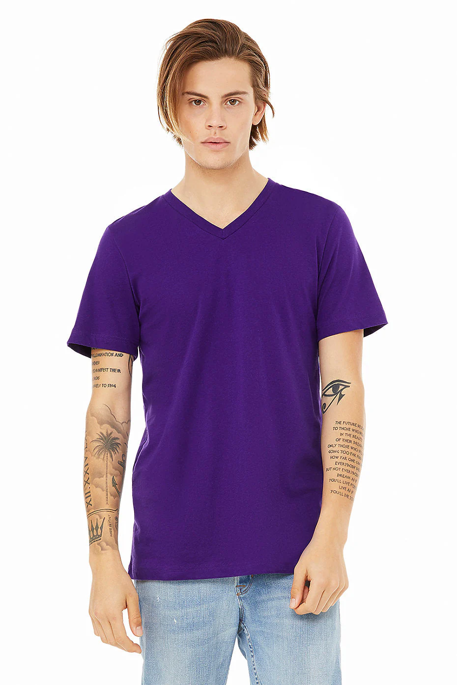 BELLA  3005 UNISEX JERSEY SHORT SLEEVE V-NECK TEE (2XL - 3XL) - Image 15