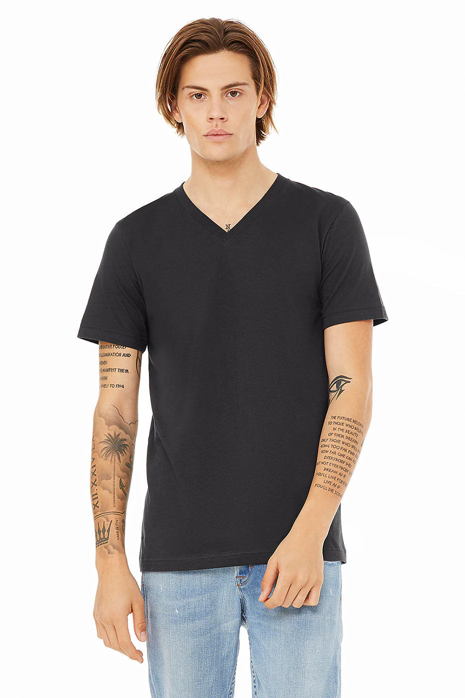 BELLA  3005 UNISEX JERSEY SHORT SLEEVE V-NECK TEE (2XL - 3XL) - Image 6