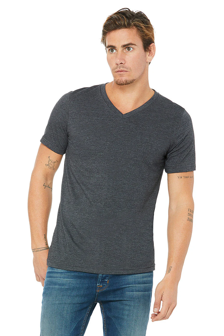 BELLA  3005 UNISEX JERSEY SHORT SLEEVE V-NECK TEE (2XL - 3XL) - Image 7
