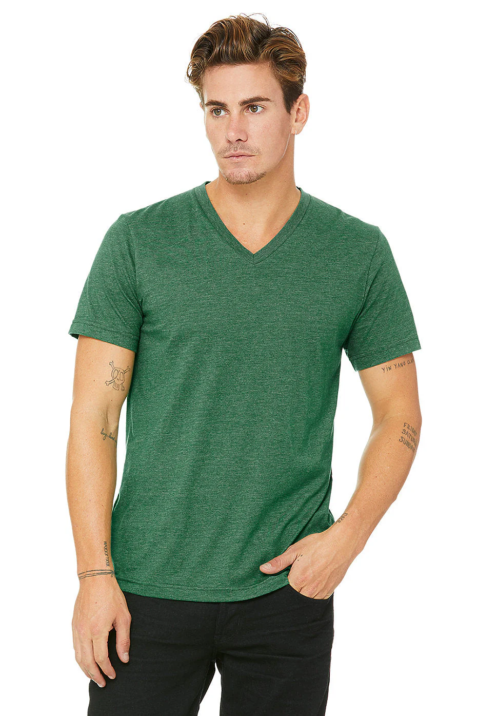 BELLA  3005 UNISEX JERSEY SHORT SLEEVE V-NECK TEE (2XL - 3XL) - Image 9