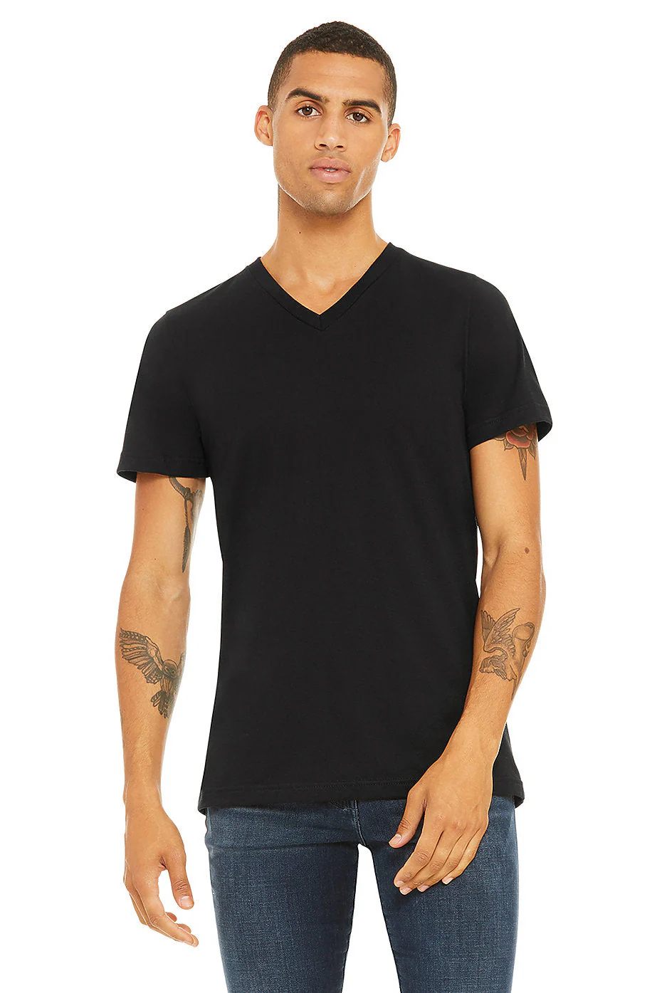 BELLA 3005 UNISEX JERSEY SHORT SLEEVE V-NECK TEE (XS - XL) - Image 5