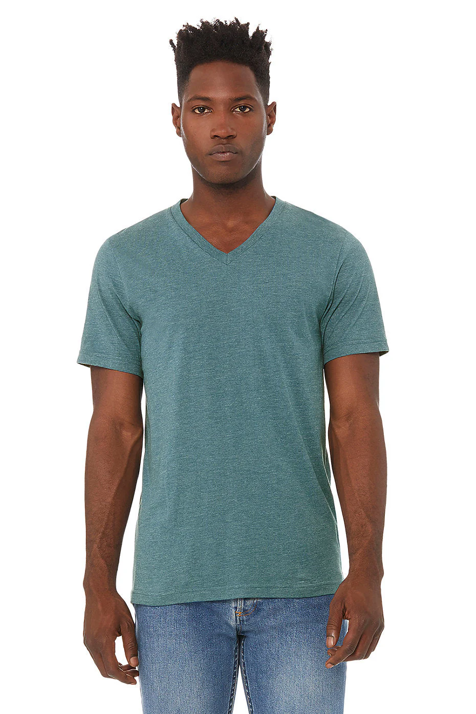 BELLA 3005 UNISEX JERSEY SHORT SLEEVE V-NECK TEE (XS - XL) - Image 7
