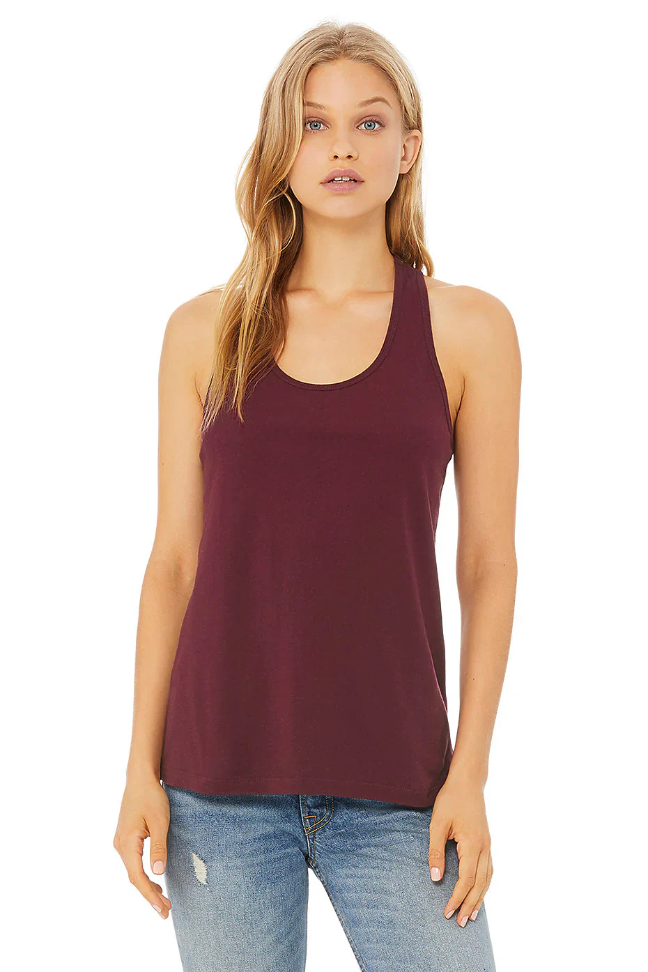 BELLA 6008 WOMEN'S JERSEY RACERBACK TANK - Image 11