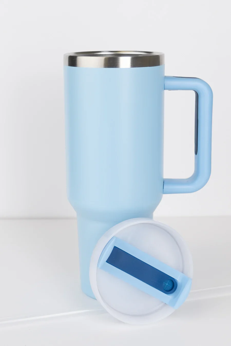 RoadSip Stainless Steel Tumbler with Handle and Sip 40 oz. - Image 10